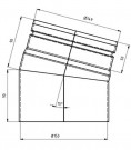 PEISRØR Ø150X15° SENOTHERM 2MM thumbnail