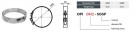 DW Gassrør Ø:150 Låsebånd 30mm (100/150mm rør) thumbnail