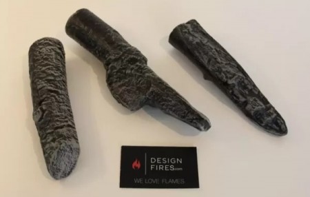 Long Burned Wood 3 stk , DesignFire