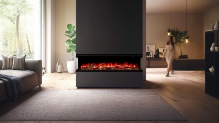 Aflamo Unique PRO 3-sidig elektrisk innsats/vegghengt