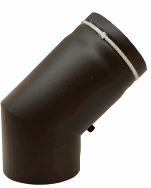 PEISRØR Ø150X45° M LUKE SENOTHERM 2MM