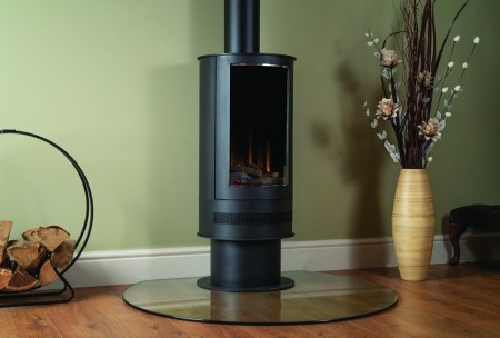 British Fires Ashurst Elektrisk peisovn - Rund
